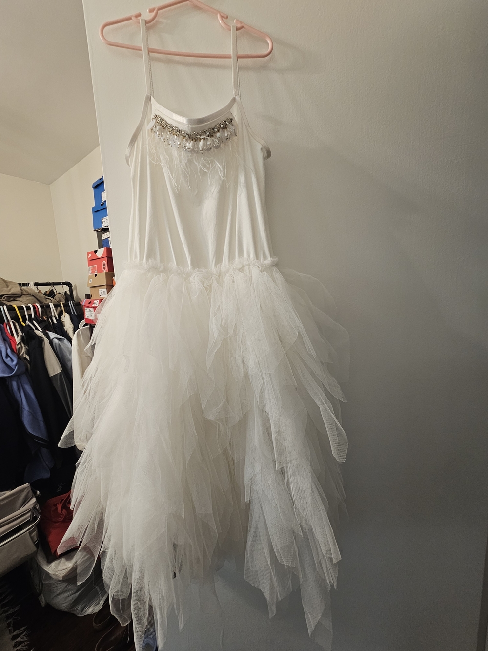 Swan Costume White Tulle Ballet Dress with Accessories